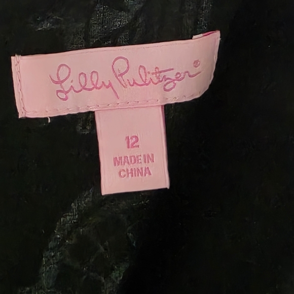 Lilly Pulitzer Late Night Toile Sz12 $58 - Picture 3 of 8